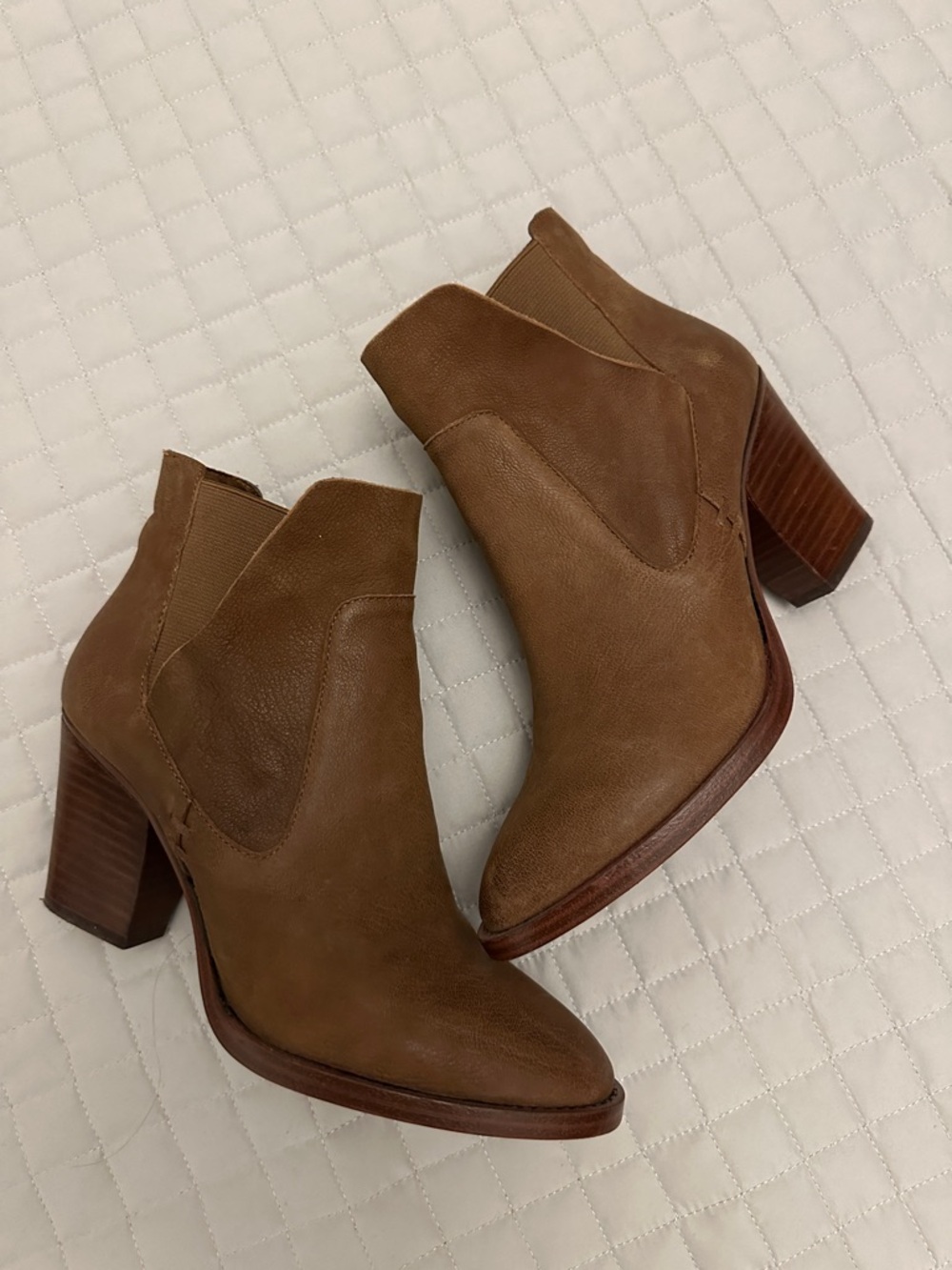Vince Camuto Brown Suede Ankle Booties